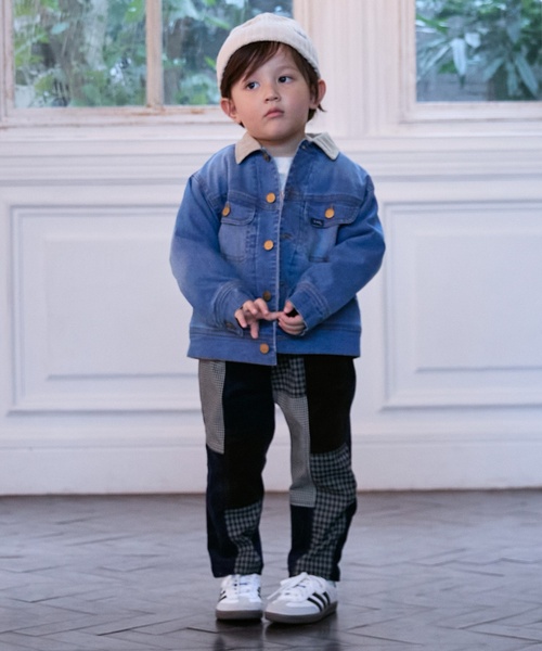 プティマイン　衿デニムジャケット プティマイン 衿デニムジャケット アウター 女の子 ブルー 100 - メルカリ