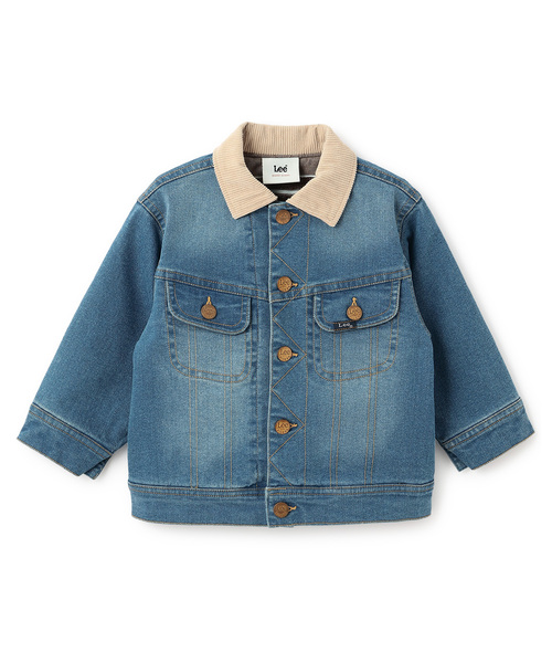 Lee デニムジャケット コーデュロイ襟 セール】【Lee】コーデュロイ襟デニムジャケット（ブルゾン）｜petit