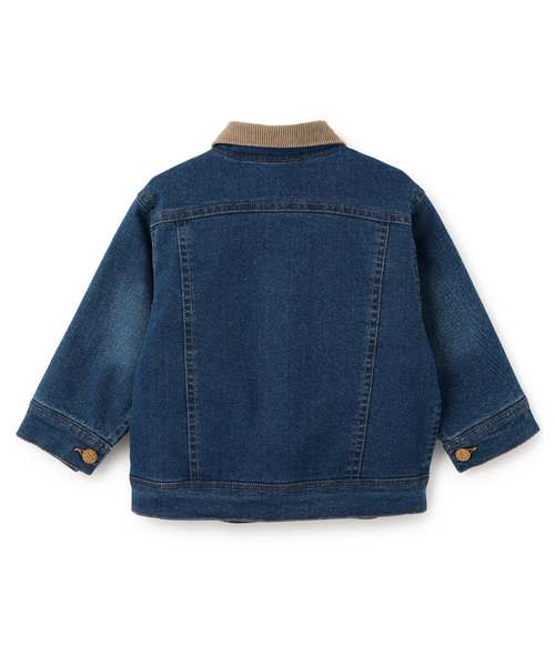 セール】【Lee】コーデュロイ襟デニムジャケット（ブルゾン）｜petit