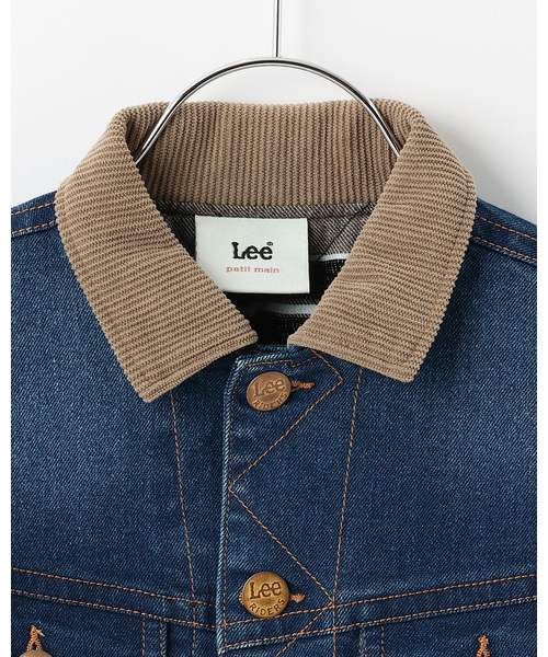 セール】【Lee】コーデュロイ襟デニムジャケット（ブルゾン）｜petit
