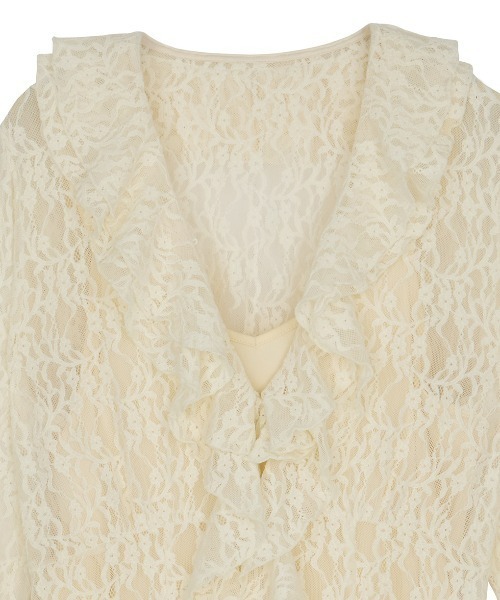 UND 2WAY CUT LACE FRILL DRESS（ワンピース）｜Ameri（アメリ）の