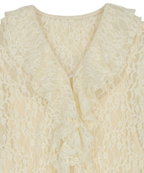 UND 2WAY CUT LACE FRILL DRESS（ワンピース）｜Ameri（アメリ）の