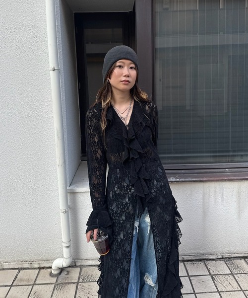 UND 2WAY CUT LACE FRILL DRESS（ワンピース）｜Ameri（アメリ）の