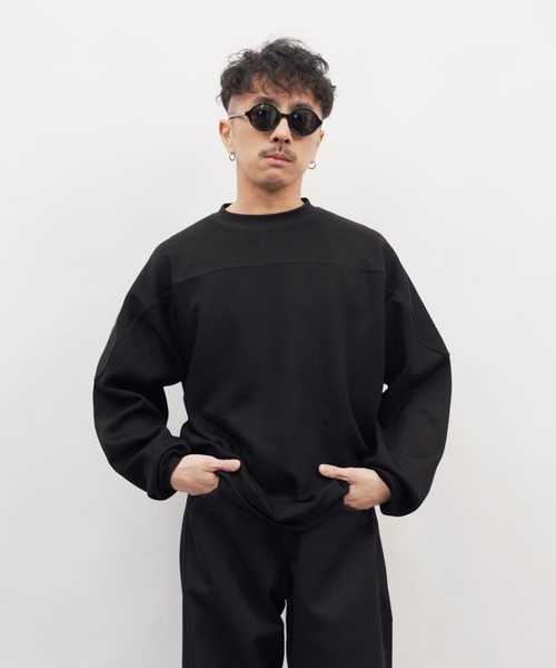 Aphlotus（アプロタス）の「スウェットオーバーサイズトレーナー（スウェット・メンズ・グレー/ホワイト/ブラック・LARGE/MEDIUM/SMALL）」の2枚目の写真