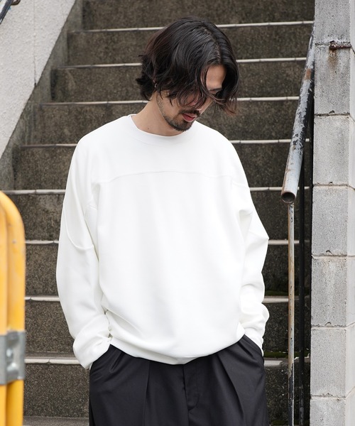 Aphlotus（アプロタス）の「スウェットオーバーサイズトレーナー（スウェット・メンズ・グレー/ホワイト/ブラック・LARGE/MEDIUM/SMALL）」の8枚目の写真