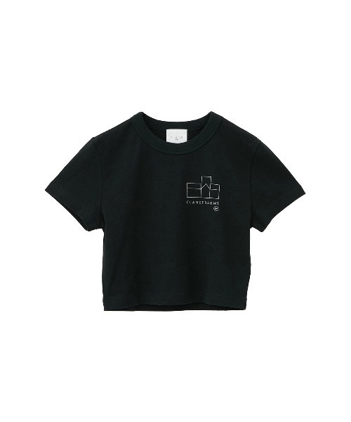CLANE（クラネ）の「CLANE x FRGMT CROPPED TEE（Tシャツ/カットソー・レディース・ホワイト/ブラック・S/M）」の12枚目の写真