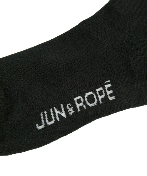 JUN&ROPE'(ジュンアンドロペ)の「バックロゴミドルソックス(ソックス/靴下・レディース・ホワイト/ブラック/グレー・FREE)」の4枚目の写真