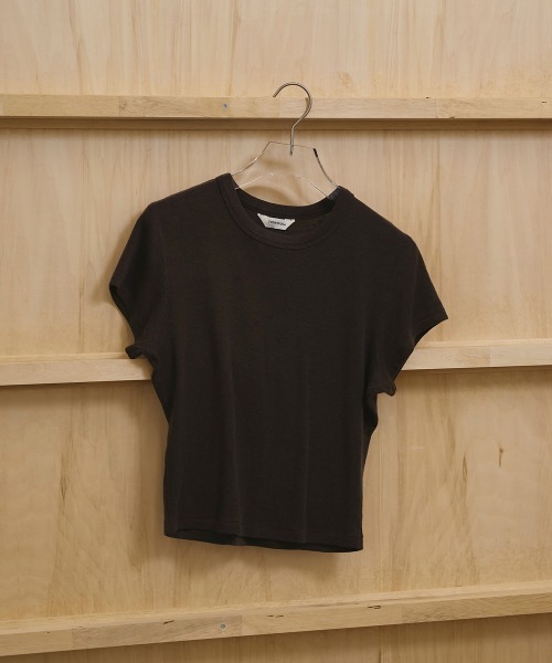 TODAYFUL(トゥデイフル)の「Compact Smooth T-shirts(Tシャツ/カットソー・レディース・キナリ/チョコ/ベビーピンク/グレー・FREE)」の4枚目の写真