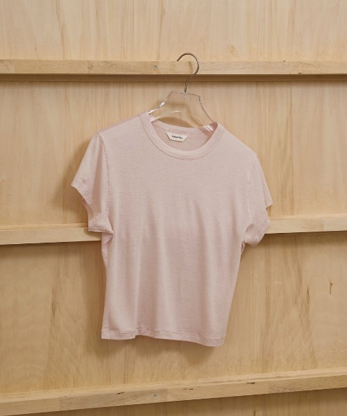 TODAYFUL(トゥデイフル)の「Compact Smooth T-shirts(Tシャツ/カットソー・レディース・キナリ/チョコ/ベビーピンク/グレー・FREE)」の1枚目の写真