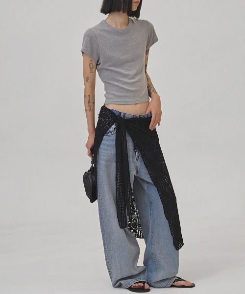 TODAYFUL(トゥデイフル)の「Compact Smooth T-shirts(Tシャツ/カットソー・レディース・キナリ/チョコ/ベビーピンク/グレー・FREE)」の21枚目の写真