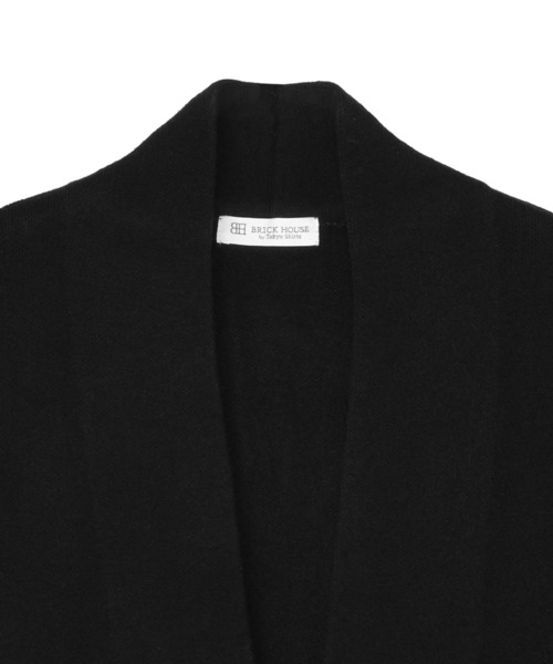 TOKYO SHIRTS（トウキョウシャツ）の「ワッフルジャカード トッパー コーディガン（カーディガン/ボレロ・レディース・チャコール/ベージュ/グレー/ブラック・M/L）」の7枚目の写真