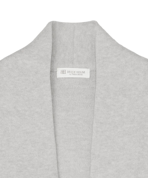 TOKYO SHIRTS（トウキョウシャツ）の「ワッフルジャカード トッパー コーディガン（カーディガン/ボレロ・レディース・チャコール/ベージュ/グレー/ブラック・M/L）」の12枚目の写真