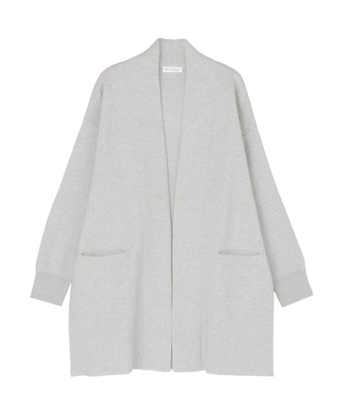 TOKYO SHIRTS（トウキョウシャツ）の「ワッフルジャカード トッパー コーディガン（カーディガン/ボレロ・レディース・チャコール/ベージュ/グレー/ブラック・M/L）」の10枚目の写真