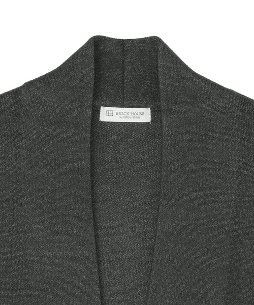 TOKYO SHIRTS（トウキョウシャツ）の「ワッフルジャカード トッパー コーディガン（カーディガン/ボレロ・レディース・チャコール/ベージュ/グレー/ブラック・M/L）」の17枚目の写真