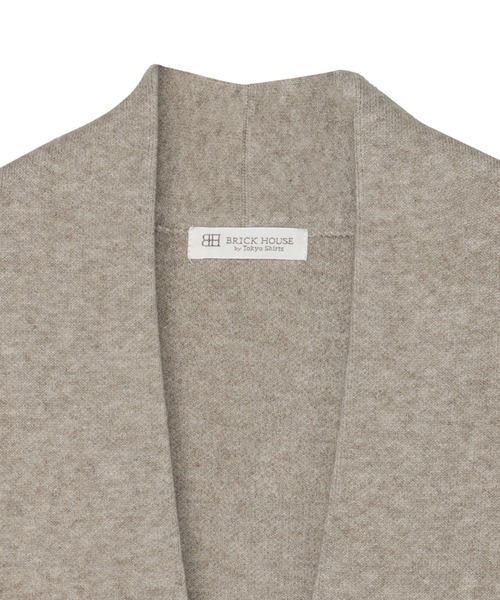 TOKYO SHIRTS（トウキョウシャツ）の「ワッフルジャカード トッパー コーディガン（カーディガン/ボレロ・レディース・チャコール/ベージュ/グレー/ブラック・M/L）」の22枚目の写真