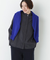 ◆ストライプロールハイネックシャツ