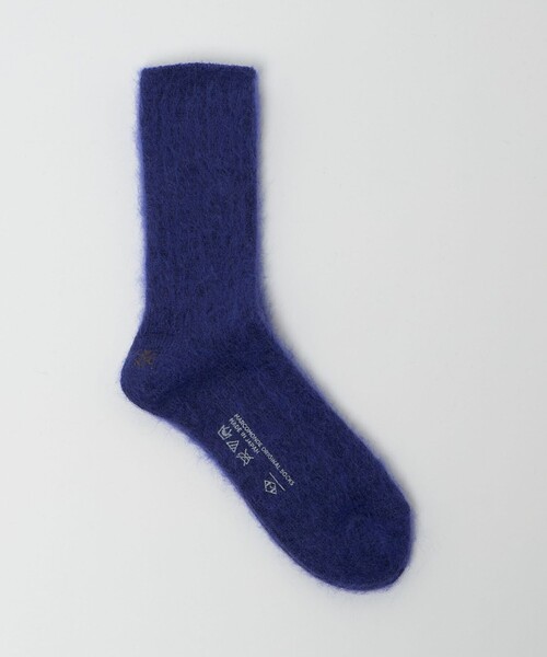 Steven Alan(スティーブンアラン)の「<MARCOMONDE × Steven Alan>MOHAIR MIX SOCKS/ソックス(ソックス/靴下・レディース・パープル/ダークブラウン/オフホワイト/グレー系・FREE)」の4枚目の写真