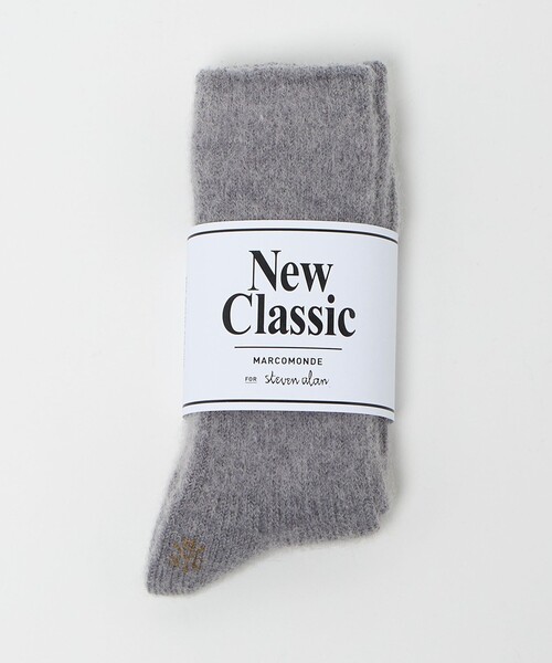 Steven Alan(スティーブンアラン)の「<MARCOMONDE × Steven Alan>MOHAIR MIX SOCKS/ソックス(ソックス/靴下・レディース・パープル/ダークブラウン/オフホワイト/グレー系・FREE)」の8枚目の写真