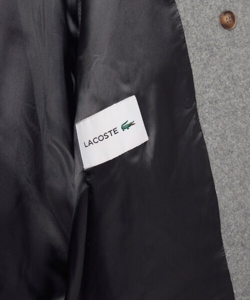 LACOSTE(ラコステ)の「ショート丈 オーバーサイズウールブレンドPコート(ピーコート・レディース・グレー・34/36/38)」の7枚目の写真