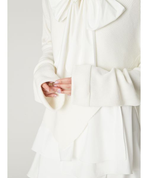 セール】リボンタイコンビニットチュニック（ワンピース）｜FRAY I.D