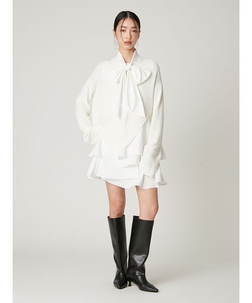 セール】リボンタイコンビニットチュニック（ワンピース）｜FRAY I.D