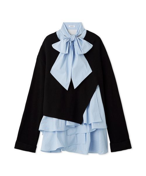 リボンタイコンビニットチュニック（ワンピース）｜FRAY I.D（フレイ