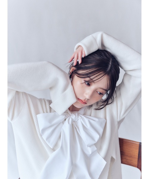 セール】リボンタイコンビニットチュニック（ワンピース）｜FRAY I.D