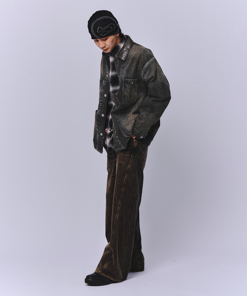 JOINT WORKS(ジョイントワークス)の「J デニムカバーオール(デニムジャケット・メンズ・ブラック/ネイビー・MEDIUM/LARGE)」の7枚目の写真