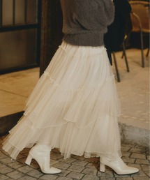 Olu. | ラメチュールギャザースカート(スカート)