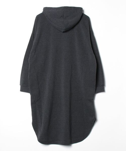 FUNALIVE（ファンアライブ）の「CVC裏起毛フーディOP（ワンピース・レディース・杢グレー/ダークグレー・M-L）」の20枚目の写真