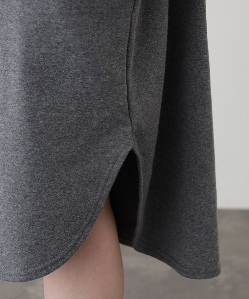 FUNALIVE（ファンアライブ）の「CVC裏起毛フーディOP（ワンピース・レディース・杢グレー/ダークグレー・M-L）」の16枚目の写真