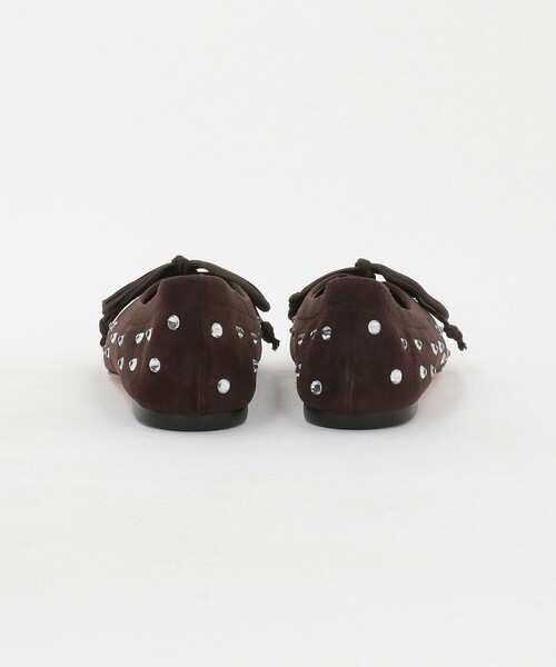 Pippichic（ピッピシック）の「【別注】＜PIPPICHIC＞AMBER ビジュー バレエシューズ（バレエシューズ・レディース・ダークブラウン・37h/36h/36/37）」の5枚目の写真