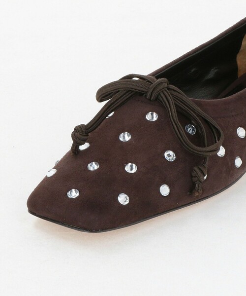 Pippichic（ピッピシック）の「【別注】＜PIPPICHIC＞AMBER ビジュー バレエシューズ（バレエシューズ・レディース・ダークブラウン・37h/36h/36/37）」の8枚目の写真