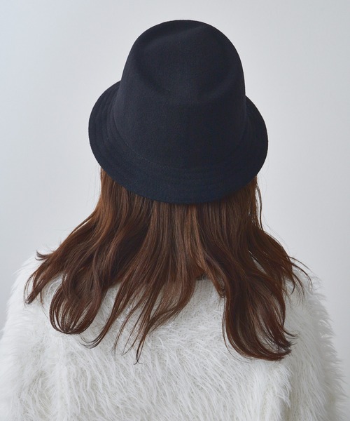 KANGOL（カンゴール）の「KANGOL/カンゴール  Wool Mowbray ウールポークパイハット（ハット・メンズ・ブラック/キャメル・M/L/XL）」の18枚目の写真