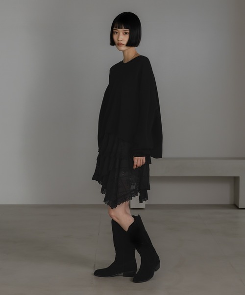 LOWRYS FARM(ローリーズファーム)の「センタータックショートプルオーバー 600400(ニット/セーター・レディース・アイボリー/ブラック/レッド・FREE)」の21枚目の写真