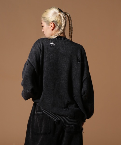 DANKE SCHON（ダンケシェーン）の「DankeSchon/ダンケシェーン/MILS KNIT CARDIGAN（カーディガン/ボレロ・レディース・ベージュ/ブラック・M/L）」の5枚目の写真
