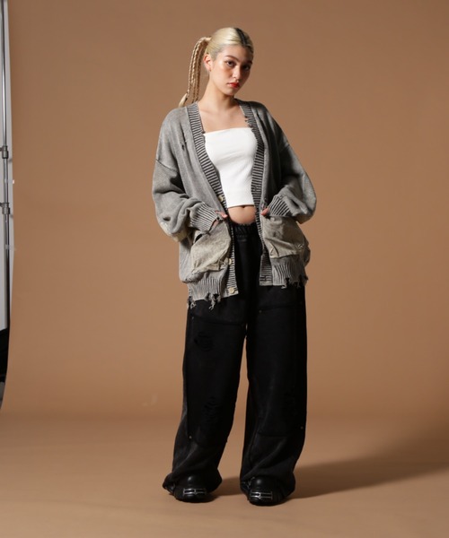 DANKE SCHON（ダンケシェーン）の「DankeSchon/ダンケシェーン/MILS KNIT CARDIGAN（カーディガン/ボレロ・レディース・ベージュ/ブラック・M/L）」の10枚目の写真