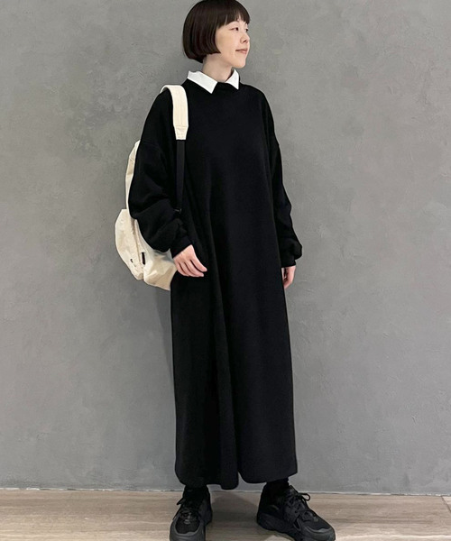 JOURNAL STANDARD LUXE(ジャーナルスタンダード ラックス)の「リバージャージ ハイネックワンピース(ワンピース・レディース・グリーン/ブラック・FREE)」の19枚目の写真