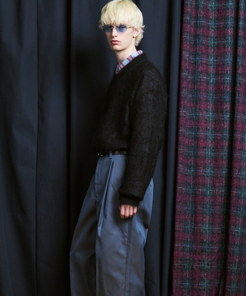 MAISON SPECIAL(メゾンスペシャル)の「《UNISEX》KID MOHAIR V-Neck Knit/キッドモヘアVネックニットプルオーバー【MAISON SPECIAL/メゾンスペシャル】(ニット/セーター・メンズ・キャメル/ブラウン/カーキ/ブラック・2/1/0)」の11枚目の写真
