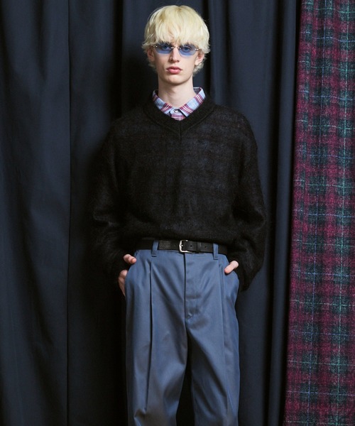 MAISON SPECIAL(メゾンスペシャル)の「《UNISEX》KID MOHAIR V-Neck Knit/キッドモヘアVネックニットプルオーバー【MAISON SPECIAL/メゾンスペシャル】(ニット/セーター・メンズ・キャメル/ブラウン/カーキ/ブラック・2/1/0)」の10枚目の写真