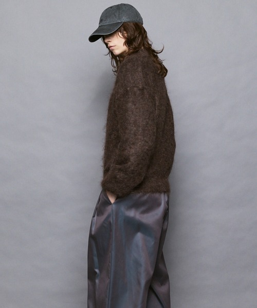 MAISON SPECIAL(メゾンスペシャル)の「《UNISEX》KID MOHAIR V-Neck Knit/キッドモヘアVネックニットプルオーバー【MAISON SPECIAL/メゾンスペシャル】(ニット/セーター・メンズ・キャメル/ブラウン/カーキ/ブラック・2/1/0)」の14枚目の写真