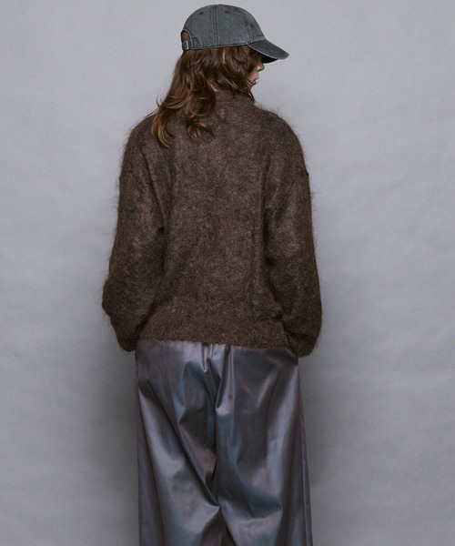 MAISON SPECIAL(メゾンスペシャル)の「《UNISEX》KID MOHAIR V-Neck Knit/キッドモヘアVネックニットプルオーバー【MAISON SPECIAL/メゾンスペシャル】(ニット/セーター・メンズ・キャメル/ブラウン/カーキ/ブラック・2/1/0)」の15枚目の写真