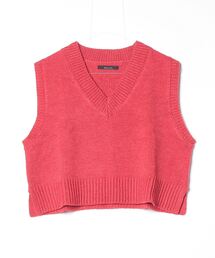 Bling Leads（ブリングリーズ）の「■ショート丈Vネックニットベスト■（ベスト・メンズ）」