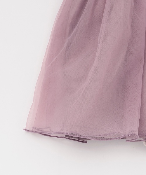 petit main（プティマイン）の「お花チュールドッキングOPロンパース（ロンパース・キッズ・アイボリー/ピンク/グレー・80ｃｍ/70cm）」の7枚目の写真