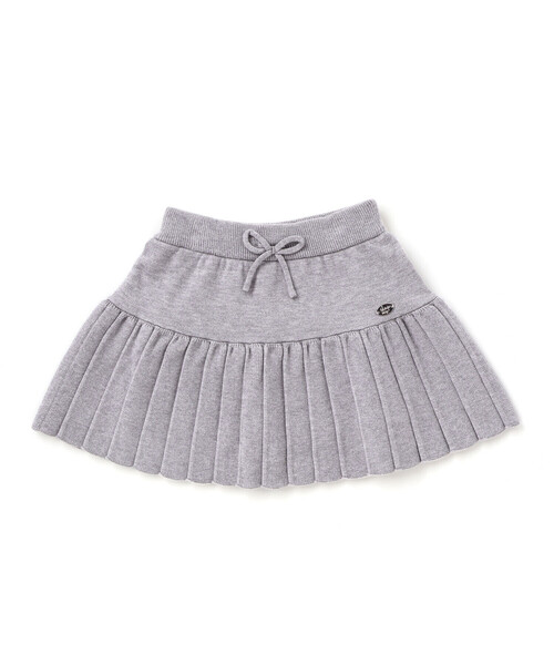 SLAP SLIP（スラップスリップ）の「【ウォッシャブル加工】リボンチャーム付きニットプリーツスカパン(90~130cm)（スカート・キッズ・グレー/レッド・100cm/90cm/110cm/120cm/130cm）」の10枚目の写真