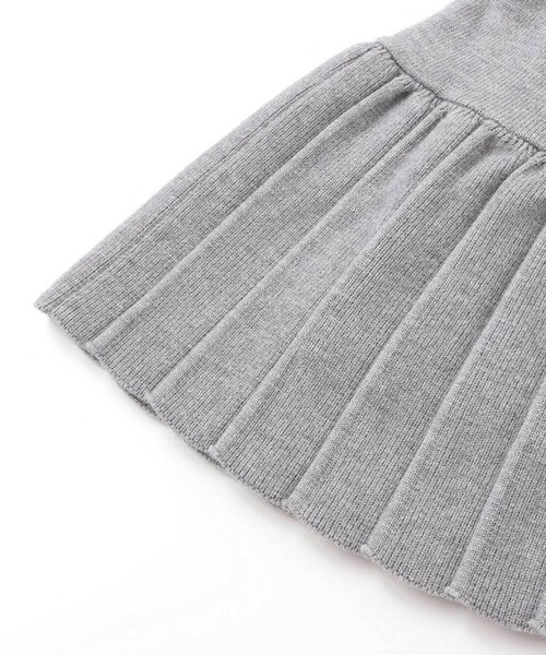 SLAP SLIP（スラップスリップ）の「【ウォッシャブル加工】リボンチャーム付きニットプリーツスカパン(90~130cm)（スカート・キッズ・グレー/レッド・100cm/90cm/110cm/120cm/130cm）」の14枚目の写真