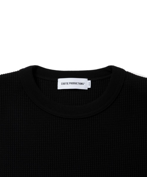 COOTIE PRODUCTIONS（クーティープロダクションズ）の「N/C Waffle Oversized L/S Tee（ニット/セーター・メンズ・ブラック/アイボリー・SMALL/MEDIUM/LARGE/X-LARGE）」の3枚目の写真