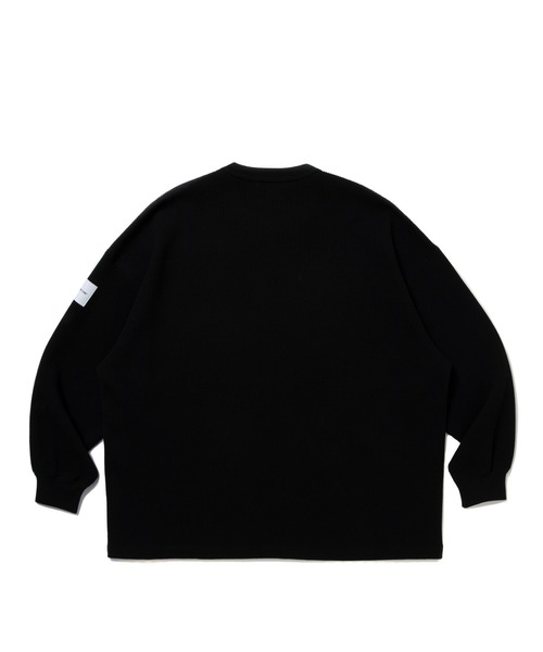 COOTIE PRODUCTIONS（クーティープロダクションズ）の「N/C Waffle Oversized L/S Tee（ニット/セーター・メンズ・ブラック/アイボリー・SMALL/MEDIUM/LARGE/X-LARGE）」の5枚目の写真