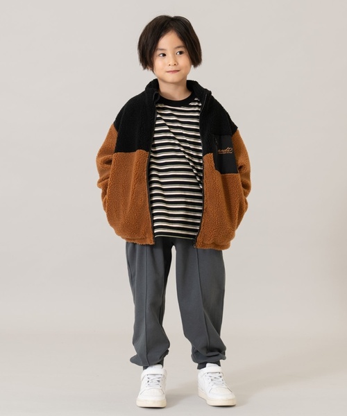 and D. petit main（アンドディープティマイン）の「ボアスタンドブルゾン/あったか/アウター（ブルゾン・キッズ・キャメル/シルバーグレー/ブルー/カラフル/カーキ・90cm/120cm/110cm/130cm/140cm/100cm）」の13枚目の写真