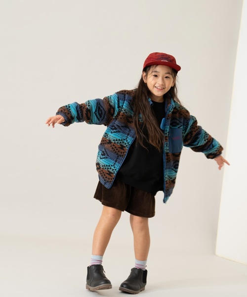 and D. petit main（アンドディープティマイン）の「ボアスタンドブルゾン/あったか/アウター（ブルゾン・キッズ・キャメル/シルバーグレー/ブルー/カラフル/カーキ・90cm/120cm/110cm/130cm/140cm/100cm）」の15枚目の写真